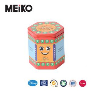 Zeshoekige Coin Bank Tin Box