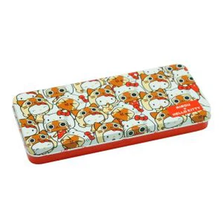 OEM White Base Empty scharnierend tinnen etui