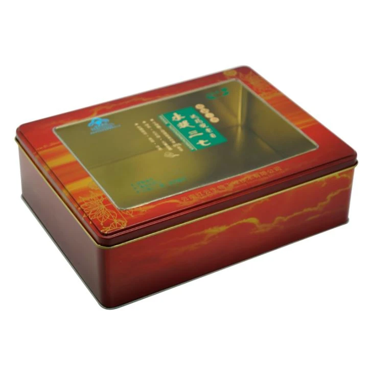 Bruiloft Candy Box Tin met Pvc-venster